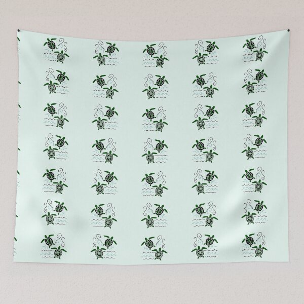 Item preview,  Cute turtle Pattern Motif designed and sold by catchyology.
