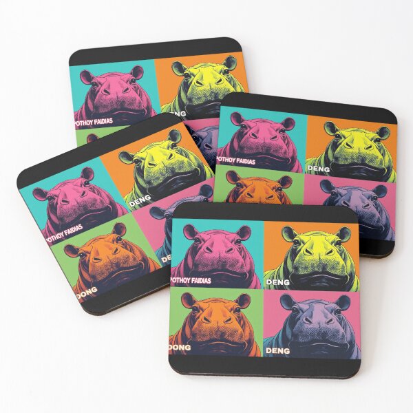 Item preview, Moo Deng Pop Art Warhol Style Portrait designed and sold by amazingman60.