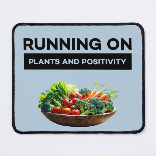 Item preview, Running on Plants and Positivity designed and sold by Twittlefish.