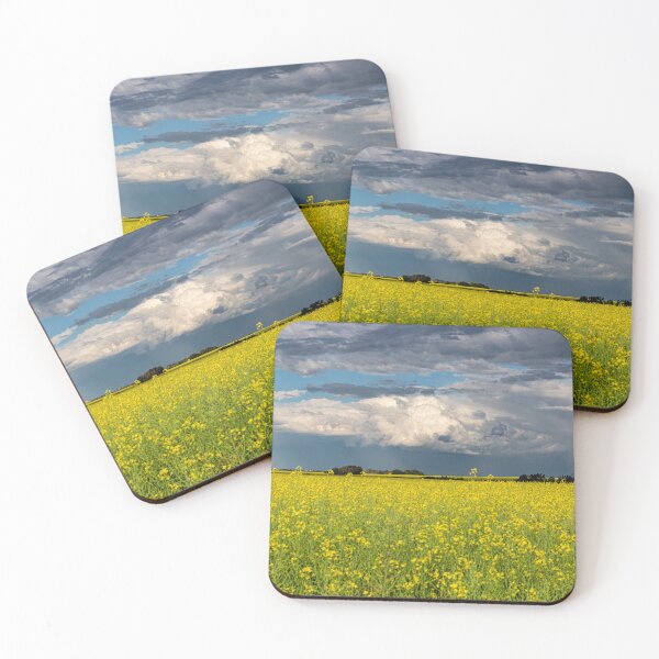 Item preview, Close Up Canola Field and Storm Clouds designed and sold by Don Arsenault.