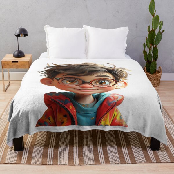 Item preview, Playful Cartoon Boy with Big Smile designed and sold by Pixelzo.