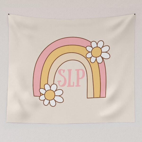 Item preview, Retro Rainbow SLP – Speech Language Pathologist Gift designed and sold by Dream Tangle .