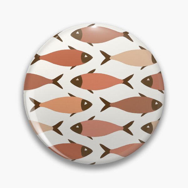 Item preview, Boho Sardine Pattern – Seamless Retro Fish Design designed and sold by StickyHumor.