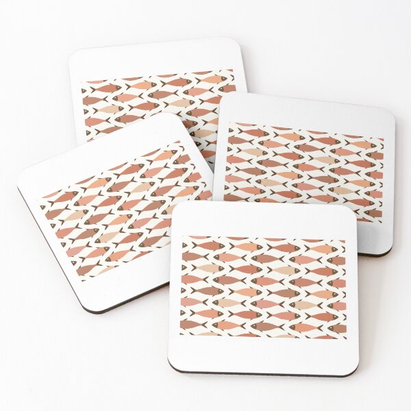 Item preview, Boho Sardine Pattern – Seamless Retro Fish Design designed and sold by StickyHumor.