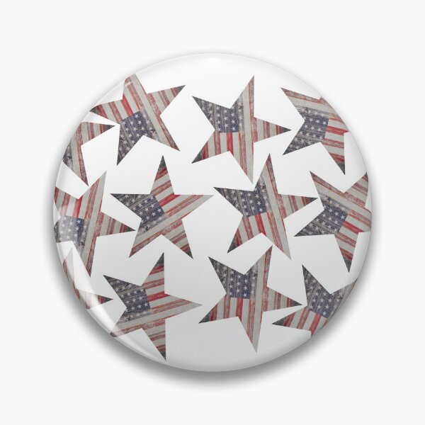 Item preview, Rustic Stars With US Flag Details Red White And Blue designed and sold by art64.
