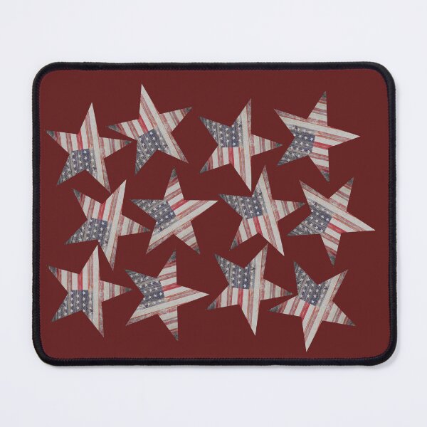 Item preview, Rustic Stars With US Flag Details Red White And Blue designed and sold by art64.
