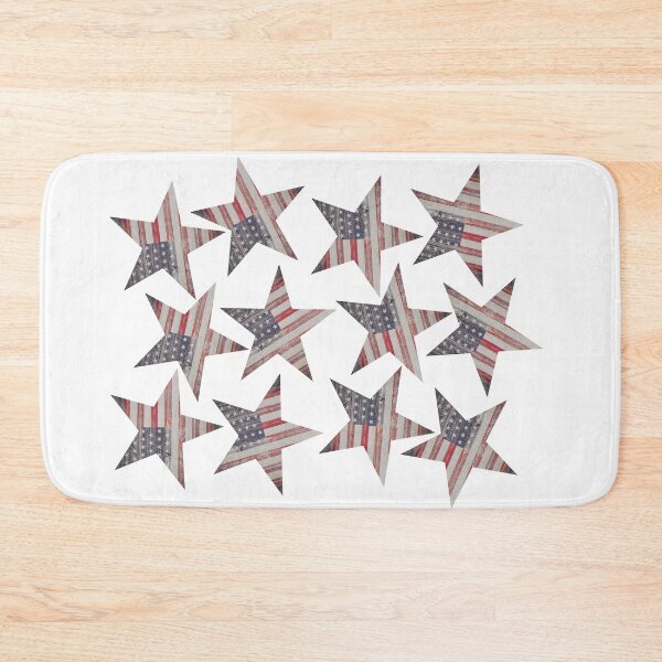 Item preview, Rustic Stars With US Flag Details Red White And Blue designed and sold by art64.
