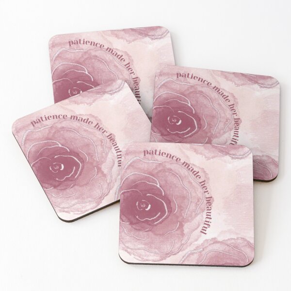 Item preview, Patience Made Her Beautiful – Islamic Floral Aesthetic Quote designed and sold by MiskAndMoon.