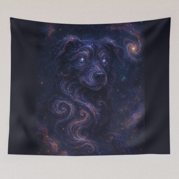 Item preview, Cosmic Dog Stardust Nebula Canine Celestial Space Art designed and sold by Owcomm.