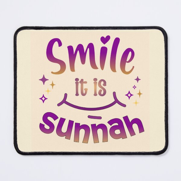 Item preview, Smile, It’s Sunnah ( purple ) – Islamic Positivity Design designed and sold by D-Islamic.