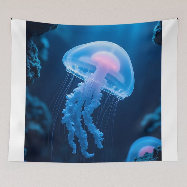 Item preview, Luminous Drift: The Ethereal Jellyfish designed and sold by oanaunciuleanu.