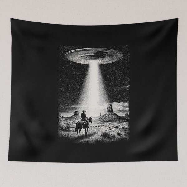 Item preview, Cowboy UFO Desert Encounter designed and sold by Blurbean.