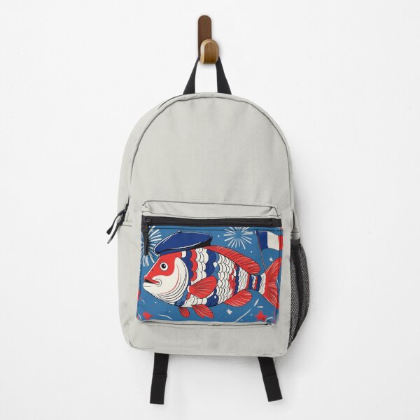 Item preview, Bastille Day French Fish – Patriotic Red White Blue Design designed and sold by DariaCraft.