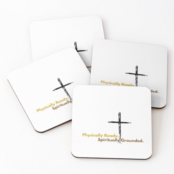 Item preview, Physically Ready. Spiritually Grounded. – Faith + Fitness Lifestyle Graphic designed and sold by GuidedFaithCo.