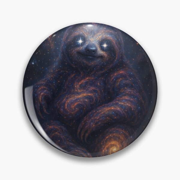 Item preview, Cosmic Sloth: Starry Eyed Galactic Creature with Swirling Nebulae designed and sold by Owcomm.