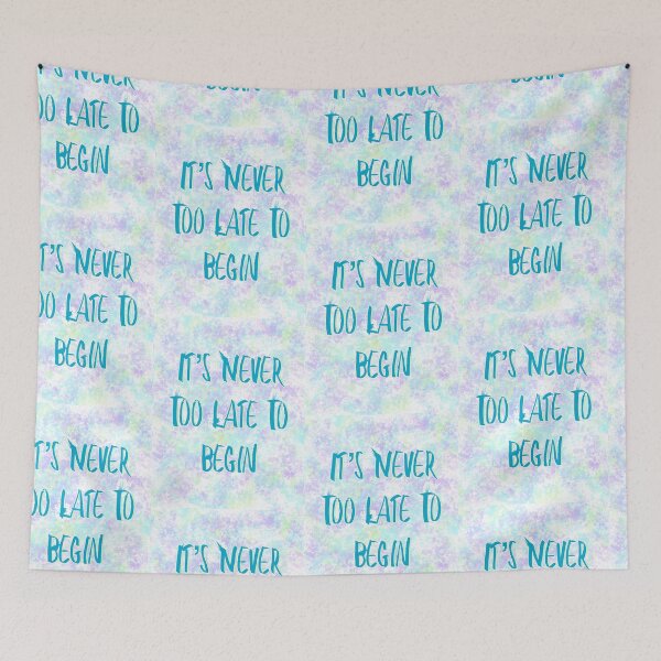 Item preview, Never Too Late To Begin designed and sold by EmJCreations.
