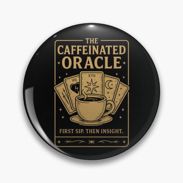 Item preview, The Caffeinated Oracle - Tarot-Inspired Coffee Design designed and sold by FashCode.