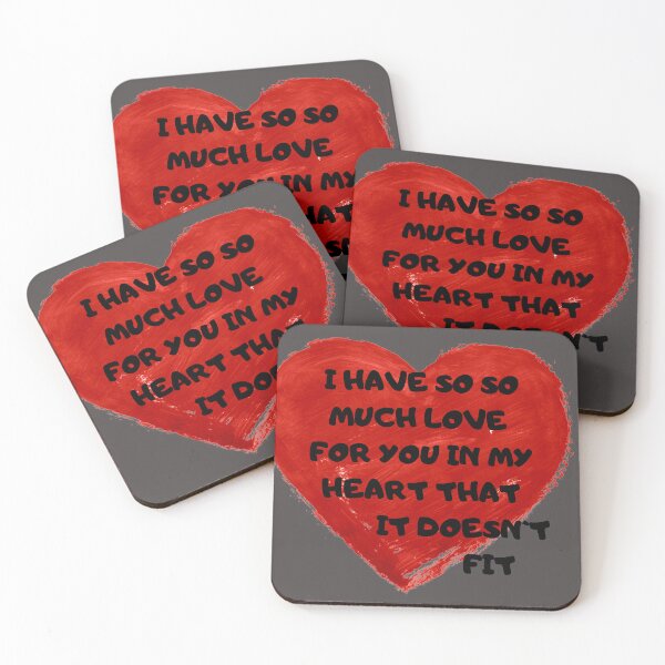 Item preview, My love doesn't fit in your heart. designed and sold by Viral Wear Co. .