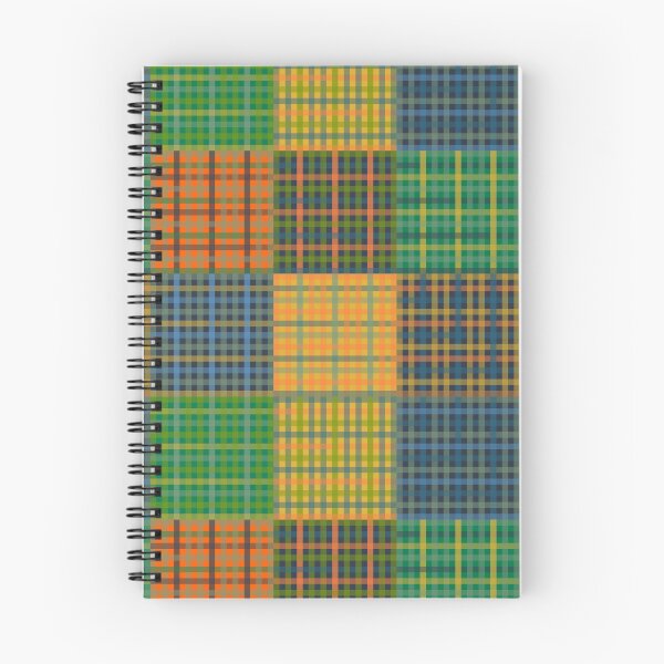Item preview, Gingham Patchwork Checkered Plaid Pattern Green Blue Orange 2 designed and sold by kierkegaard.