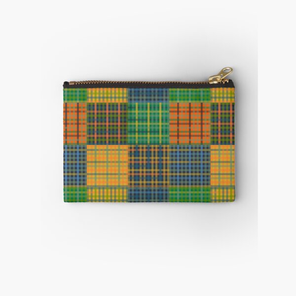 Item preview, Gingham Patchwork Checkered Plaid Pattern Green Blue Orange 2 designed and sold by kierkegaard.