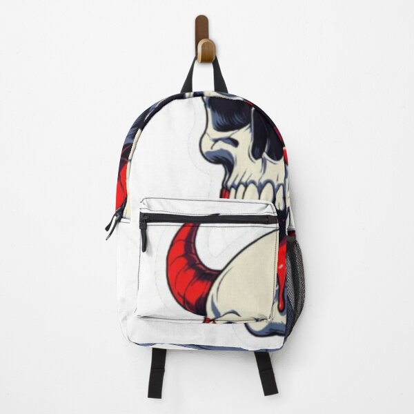 Item preview, Sinister Grinning Devil Skull Sticker – Macabre Halloween Art  designed and sold by SkullSpookadi.