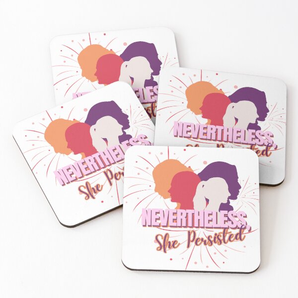 Item preview, Nevertheless, She Persisted – Motivational Feminist Quote designed and sold by Ajizama.