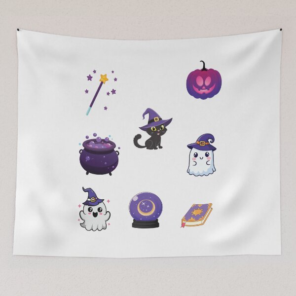 Item preview, Cute Halloween Magic Stickers Pack designed and sold by stylishsketcher.
