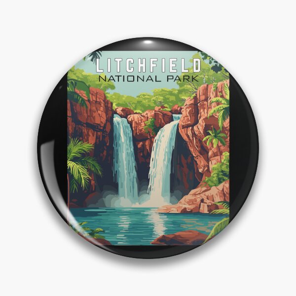 Item preview, Litchfield National Park in Australia, Vintage Art Travel Landscape designed and sold by MaateoDesign.