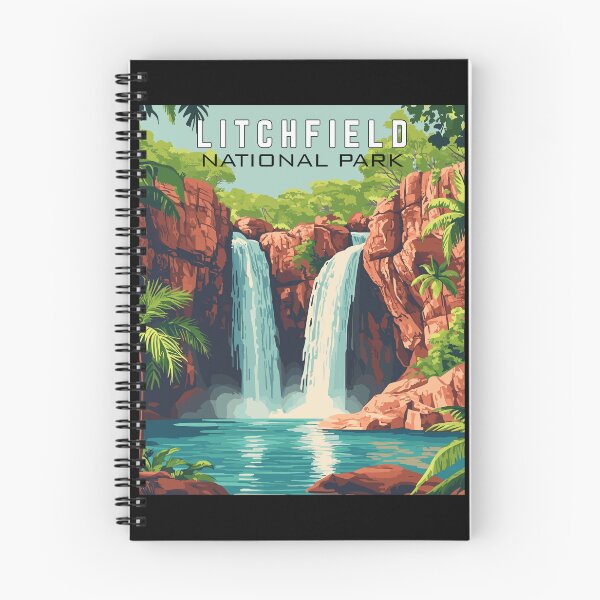 Item preview, Litchfield National Park in Australia, Vintage Art Travel Landscape designed and sold by MaateoDesign.