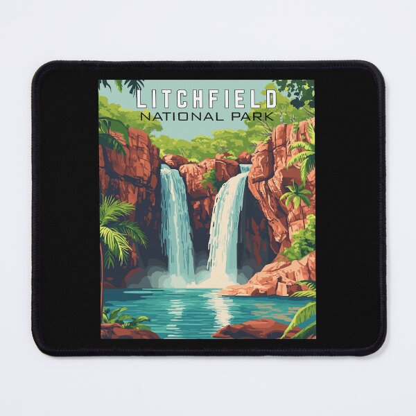 Item preview, Litchfield National Park in Australia, Vintage Art Travel Landscape designed and sold by MaateoDesign.