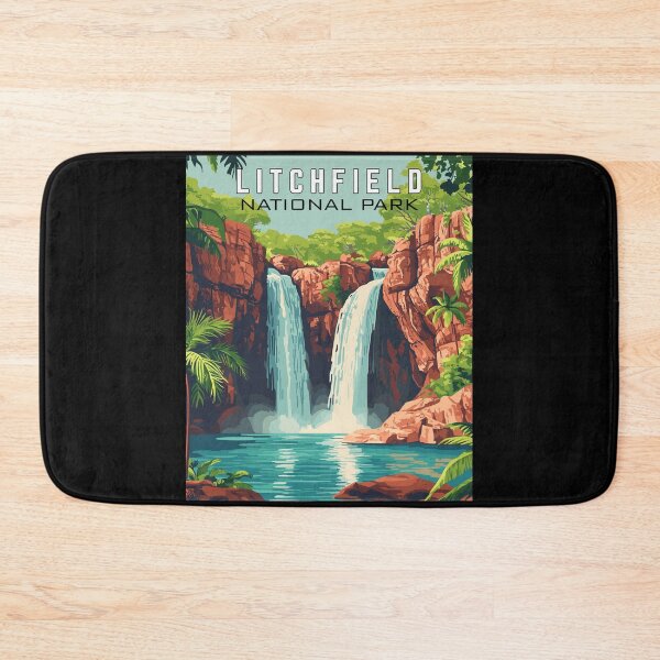 Item preview, Litchfield National Park in Australia, Vintage Art Travel Landscape designed and sold by MaateoDesign.