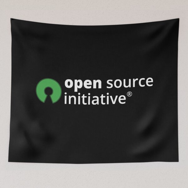 Item preview, Open Source Initiative (Horizontal) designed and sold by Artcop's T-Shirt Emporium.