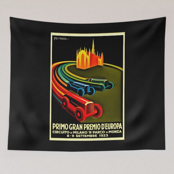 Item preview, Blast from the past Monza 1923  Vintage variation poster#1 designed and sold by Helios Be. Lavsh.