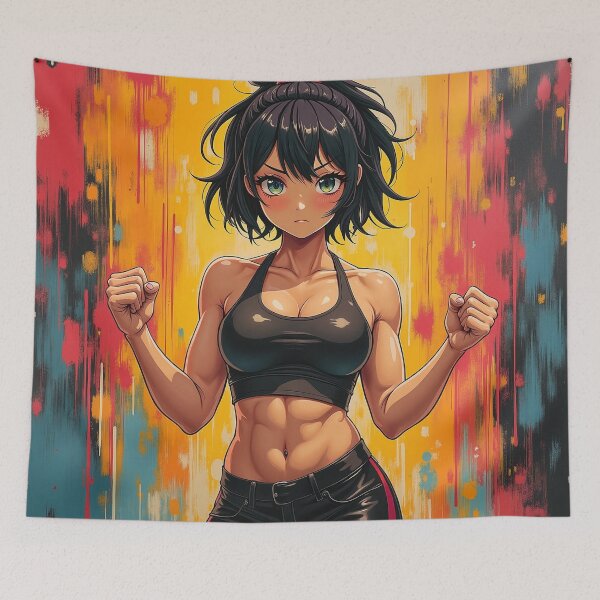 Item preview, Fitness Anime Vibrant Colors designed and sold by JonelleTshirts.