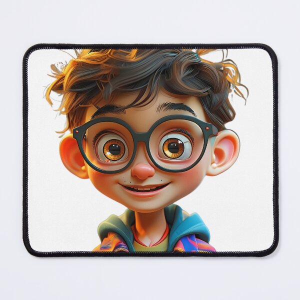 Item preview, Playful Cartoon Boy with Big Smile designed and sold by Pixelzo.