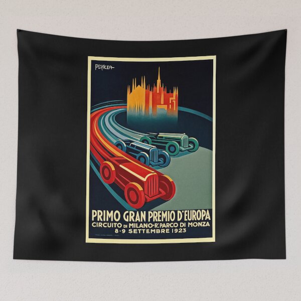 Item preview, Blast from the past Monza 1923  Vintage variation poster designed and sold by Helios Be. Lavsh.