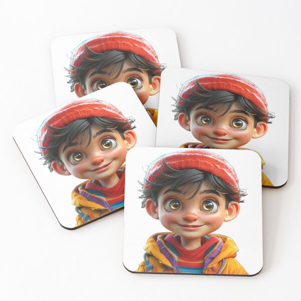 Item preview, Playful Cartoon Boy with Big Smile designed and sold by Pixelzo.