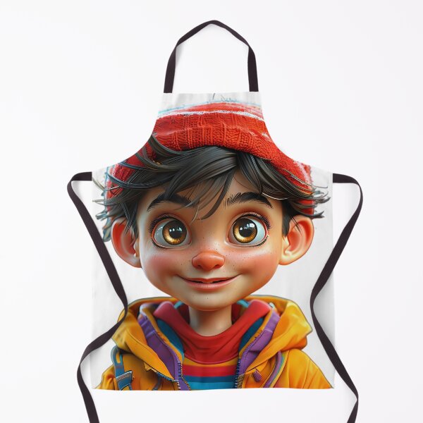 Item preview, Playful Cartoon Boy with Big Smile designed and sold by Pixelzo.