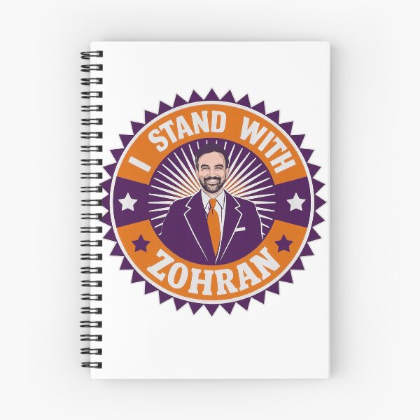 Item preview, "Vintage I Stand With Zohran Mamdani NYC Mayor Campaign T-Shirt Design Bold Retro Emblem Style Political Badge Classic 70s Vibes" designed and sold by Brian Hibbs.
