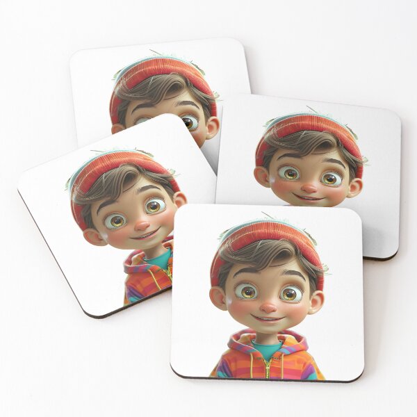 Item preview, Playful Cartoon Boy with Big Smile designed and sold by Pixelzo.