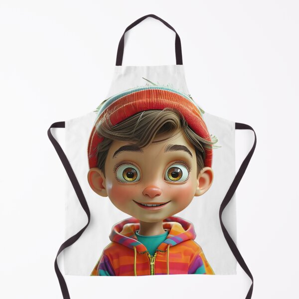 Item preview, Playful Cartoon Boy with Big Smile designed and sold by Pixelzo.