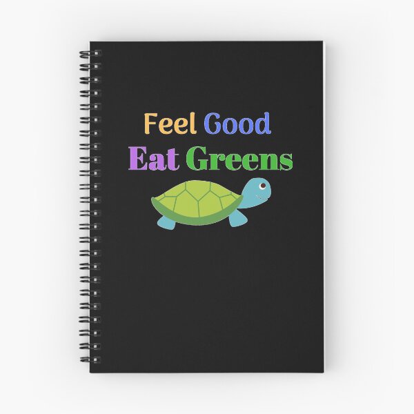 Item preview, Feel Good Eat Greens Turtle designed and sold by MagicSD Designs.