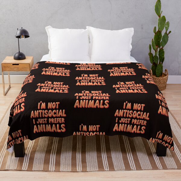 Item preview, I’m Not Antisocial, I Just Prefer Animals – Funny Pet Lover Quote Design designed and sold by WHDProduction45.