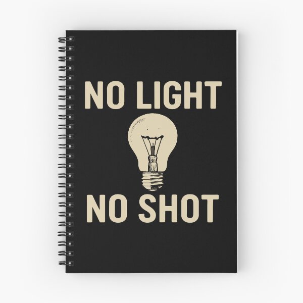 Item preview, No Light No Shot Burnt Bulb Photo Tee designed and sold by ThreadQuirk.