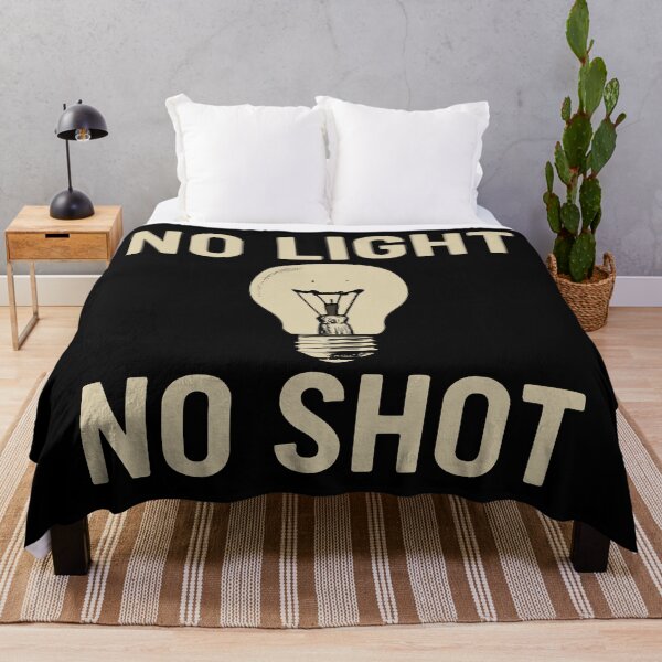 Item preview, No Light No Shot Burnt Bulb Photo Tee designed and sold by ThreadQuirk.