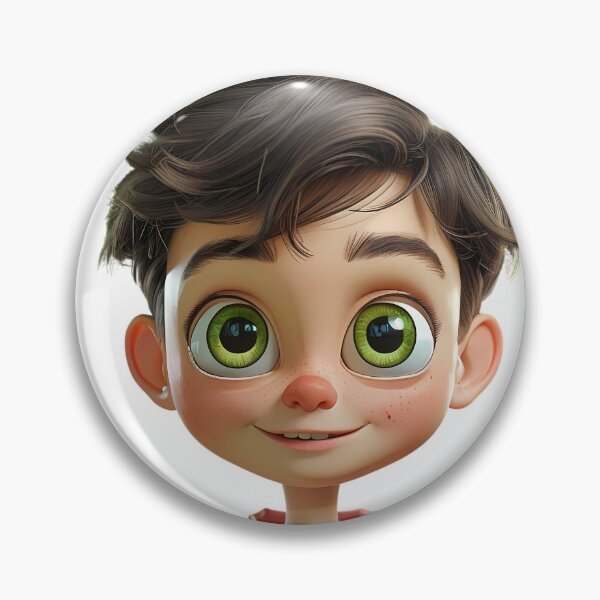 Item preview, Playful Cartoon Boy with Big Smile designed and sold by Pixelzo.