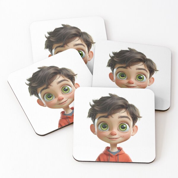 Item preview, Playful Cartoon Boy with Big Smile designed and sold by Pixelzo.