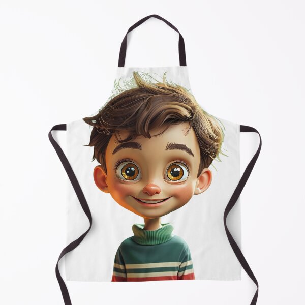Item preview, Playful Cartoon Boy with Big Smile designed and sold by Pixelzo.