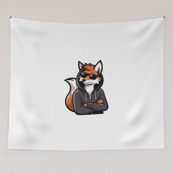 Item preview, Sly Fox in Hoodie and Sunglasses – Cool Cartoon Animal designed and sold by Confuzz1ed.
