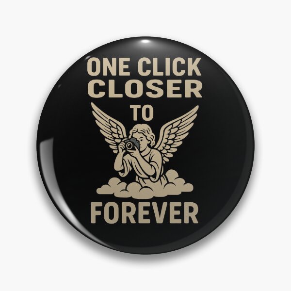 Item preview, One Click Closer to Forever Angel Camera Tee designed and sold by ThreadQuirk.